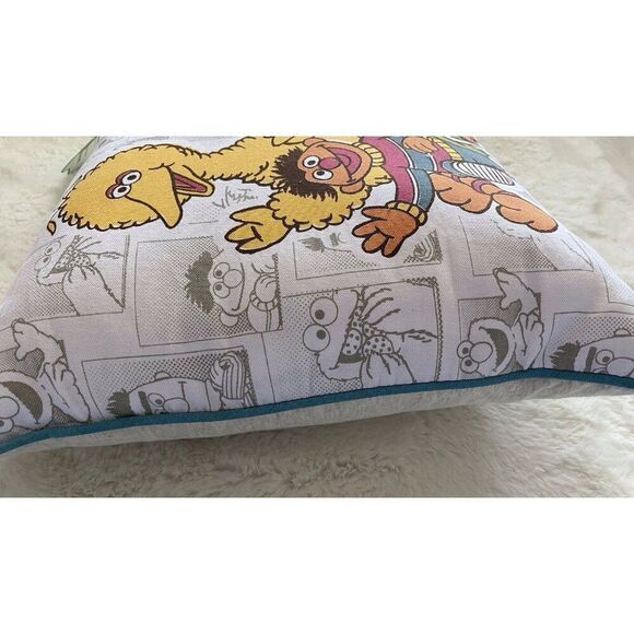Sesame Street Square Decorative Pillow Big Bird Elmo Cookie Monster Ernie Bert - Picture 10 of 16